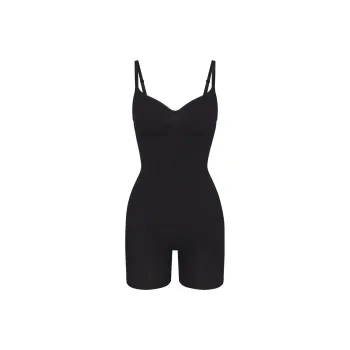 SKIMS SEAMLESS SCULPT MID THIGH BODYSUIT Bodysuits Women's Black/ONYX