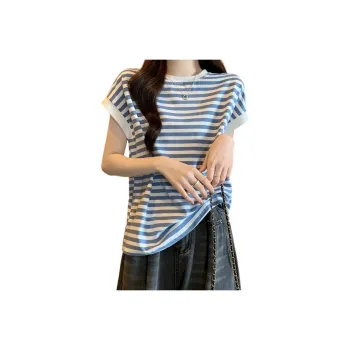 KAISER T Shirt Women's Blue Stripes