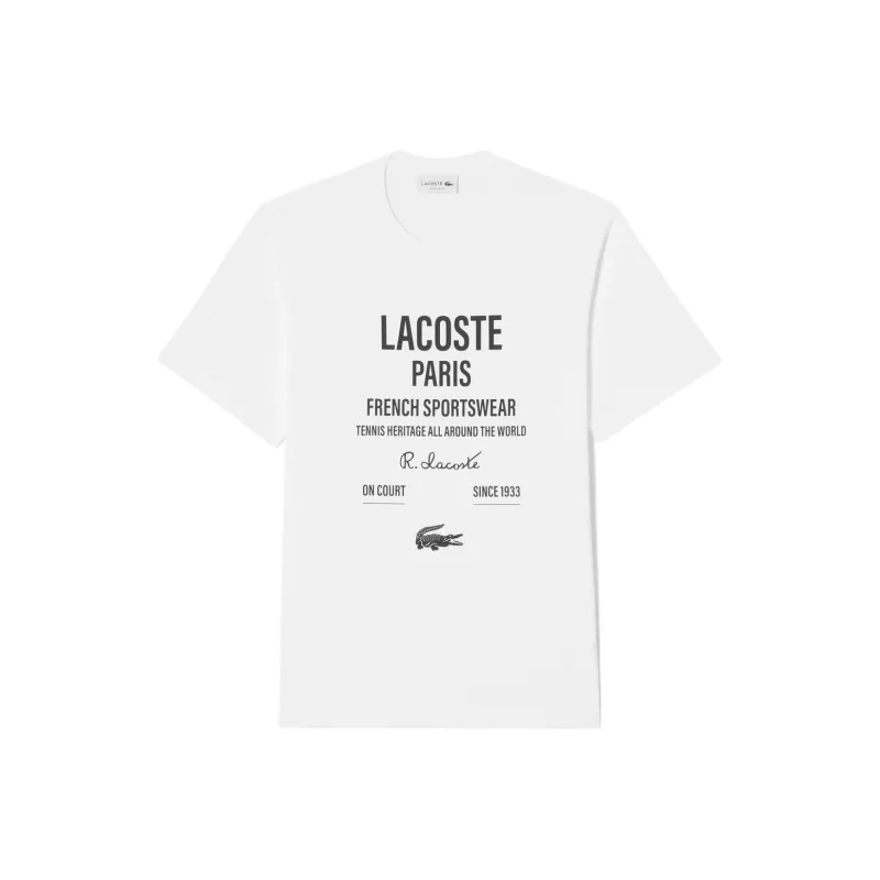 LACOSTE T Shirts Men White-0