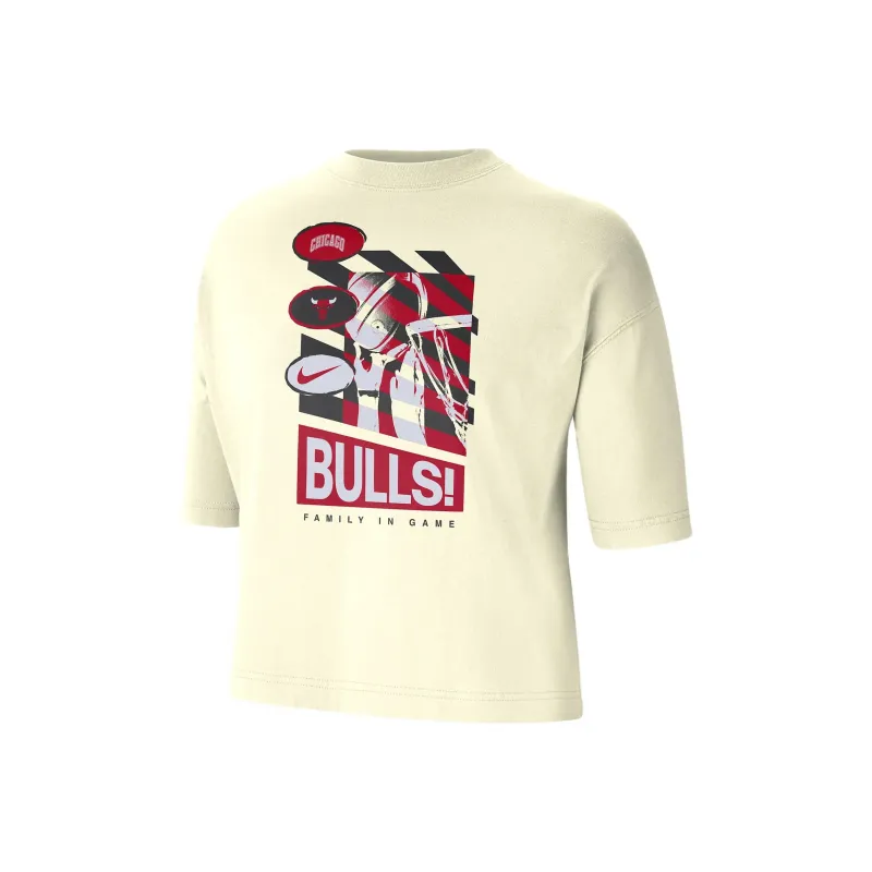 Nike Chicago Bulls T-Shirt Women's Coconut Milk-0