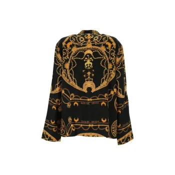 Marine Serre Ornament Jewelry Printed Buttoned Shirt