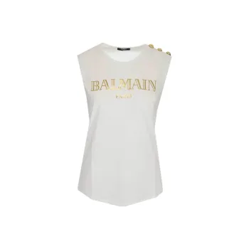 BALMAIN T Shirts Women's White