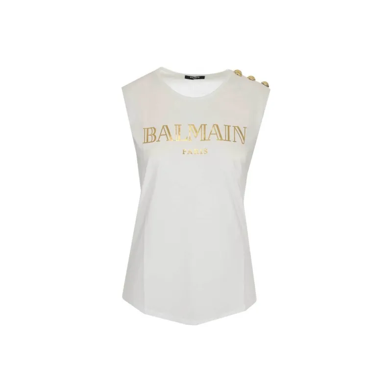BALMAIN T Shirts Women's White-0