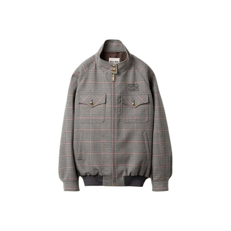 MIU MIU Jackets & Coats Women's Slate Gray-0