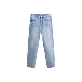 PEACEBIRD MEN Jeans Men's Denim Medium Blue 1