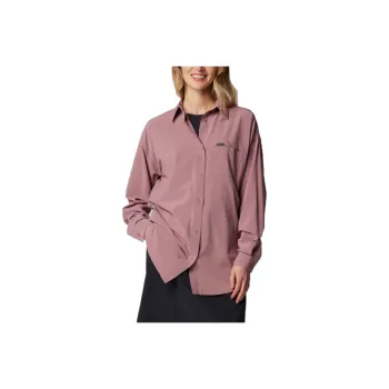 Columbia Women's Boundless Trek™ Layering Long Sleeve Shirt Shirt Women's Rose Red