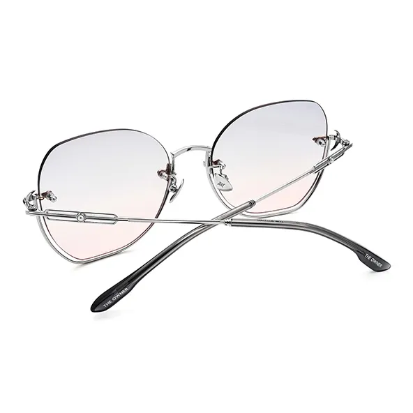 THE OWNER Plate Frame Irregular Shape Sunglasses Unisex-8