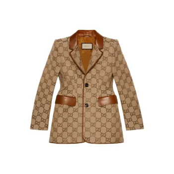 GUCCI X Balenciaga The Hacker Project Maxi Gg Hourglass Jacket Beige/Ebony