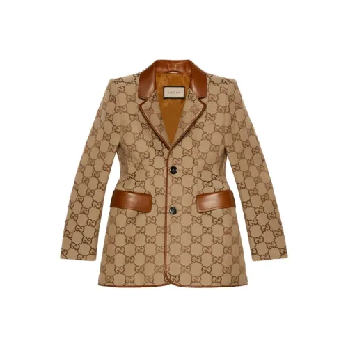 GUCCI X Balenciaga The Hacker Project Maxi Gg Hourglass Jacket Beige/Ebony