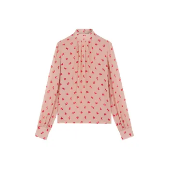 Maison Kitsune FW24 Shirt Women's Pasture Rose