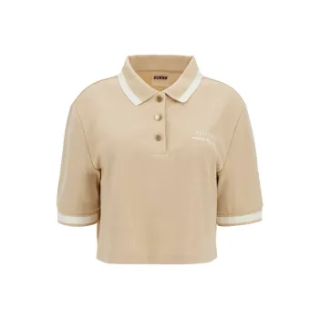 GUESS Polo Shirt Women's Light Coffee