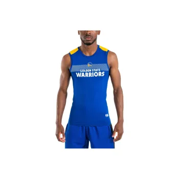 DECATHLON x NBA Golden State Warriors Basketball Jerseys Men's Dark Indigo/Persimmon Yellow