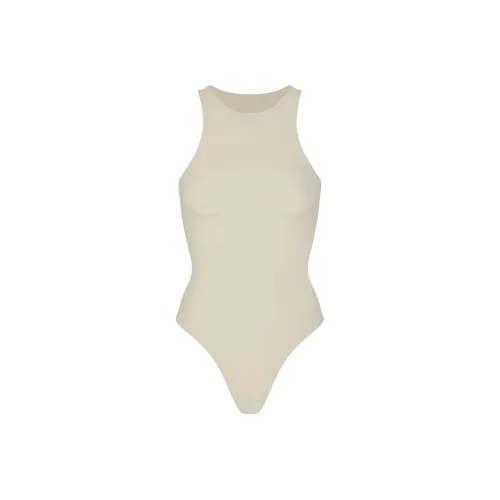 SKIMS FITS EVERYBODY HIGH NECK BODYSUIT Bodysuits Women's TALC/Talc