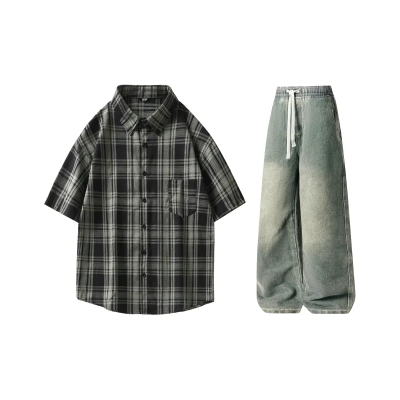 A.X.S.K Shirt Matching Set Unisex-35