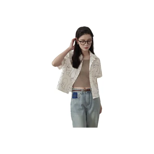 Painting system Shirts Women's Apricot