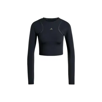 Adidas Free Shipping With AdiClub Hiit Seasonal Crop Long Sleeve Training Tee