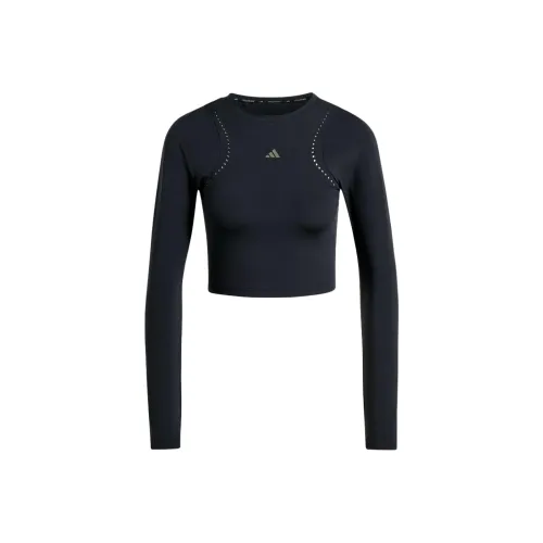 Adidas Free Shipping With AdiClub Hiit Seasonal Crop Long Sleeve Training Tee