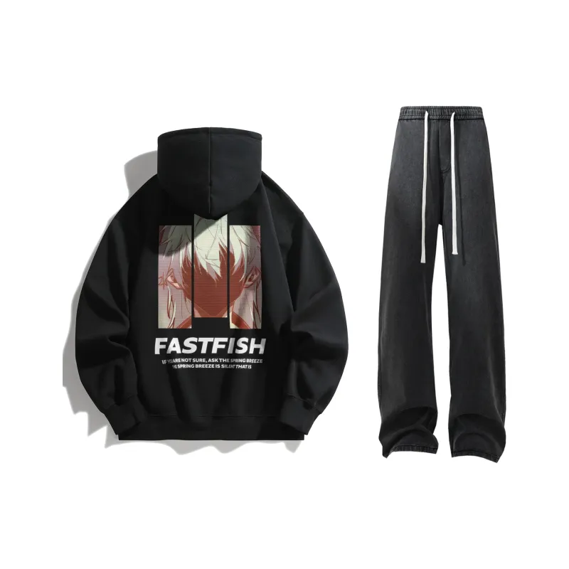 FASTFISH x SHENGSIJUE Sweatshirt Set Unisex-48