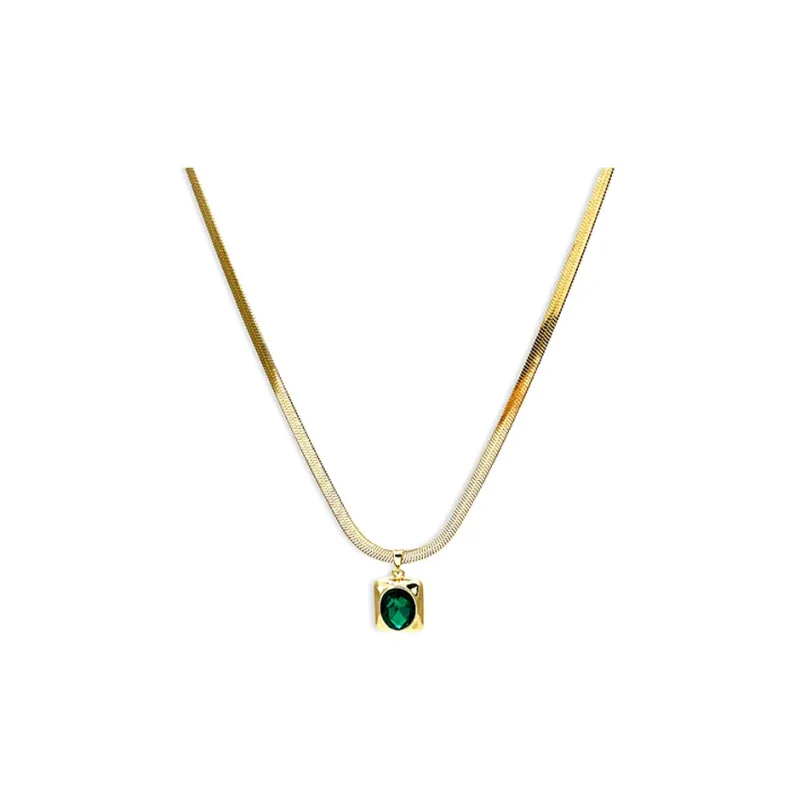 PUENTE Zircon Necklaces Men's Gold-0