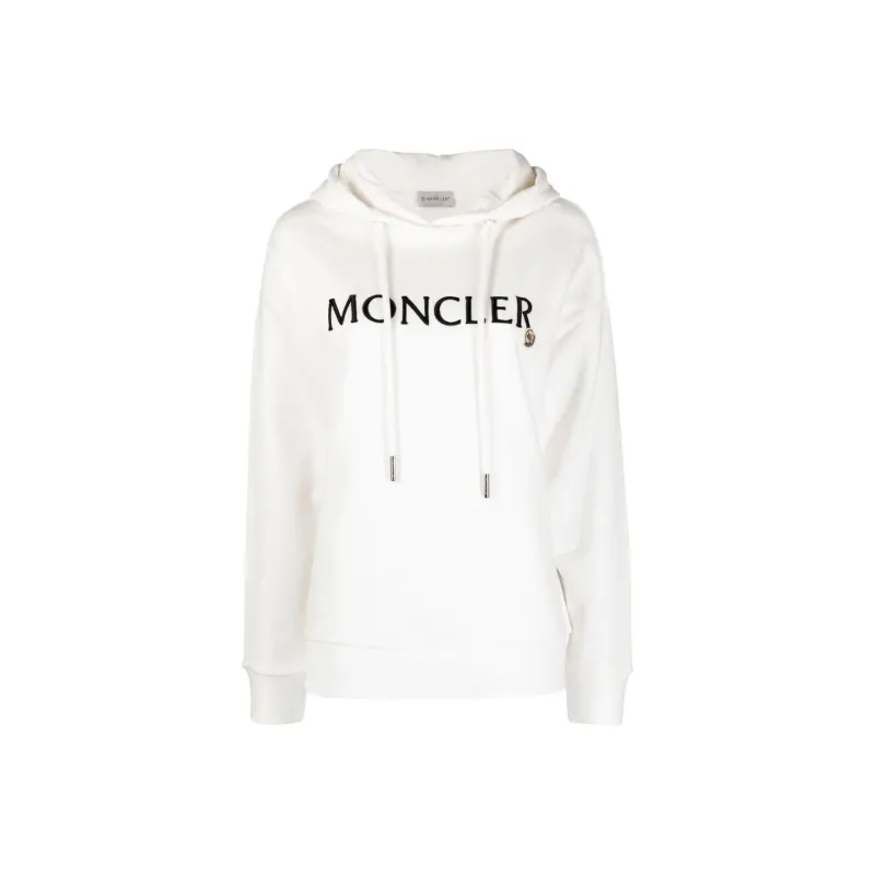 Moncler Logo embroidered Cotton Hoodie-0