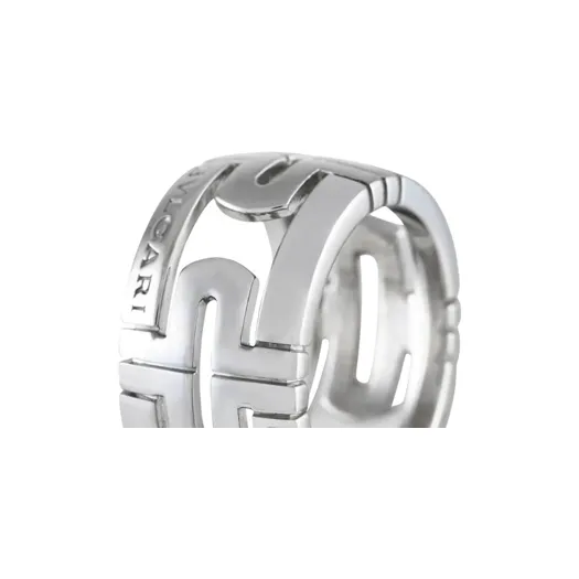 BVLGARI 18K White Gold Parentesi Ring-1