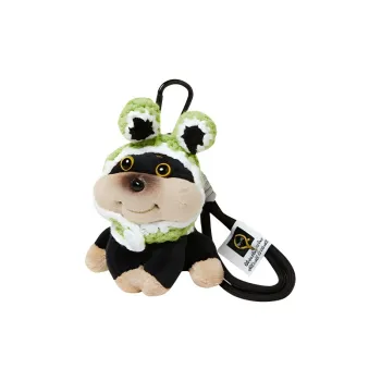 Narandu Plush & Alloy Keychain Bag Accessory Women's Green Big Eyed Frog/Bunny Ears Bee Dog