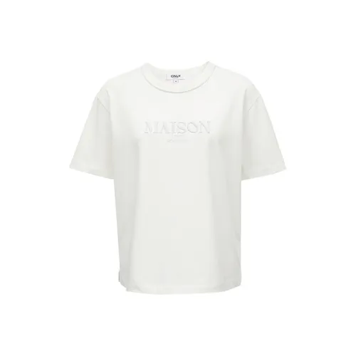 ONLY T-Shirts Women's Cream White NEW CREAM