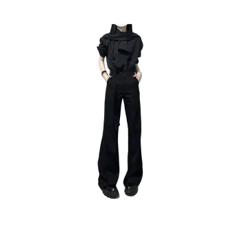 DARK HORSE Casual Pants Unisex Ink Black