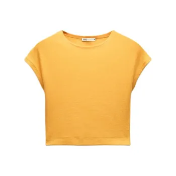 ZARA T-Shirt Women's Orange Red