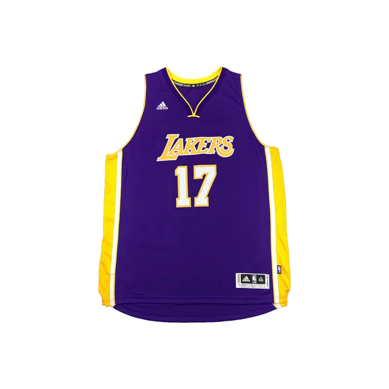 Adidas x NBA Los Angeles Lakers SWINGMAN Fan Edition Basketball Jersey Men's Dark Purple-0