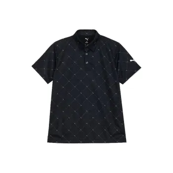 PUMA AOP Golf Clothing Men's Black