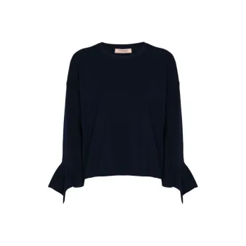 Twinset Ruffled Crew neck Sweater