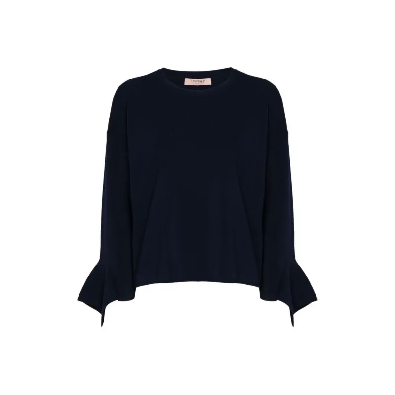 Twinset Ruffled Crew neck Sweater-0