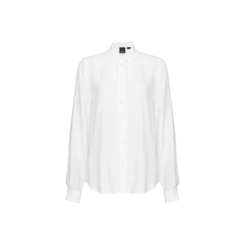 PINKO High-Low Hem Buttoned Shirt-0