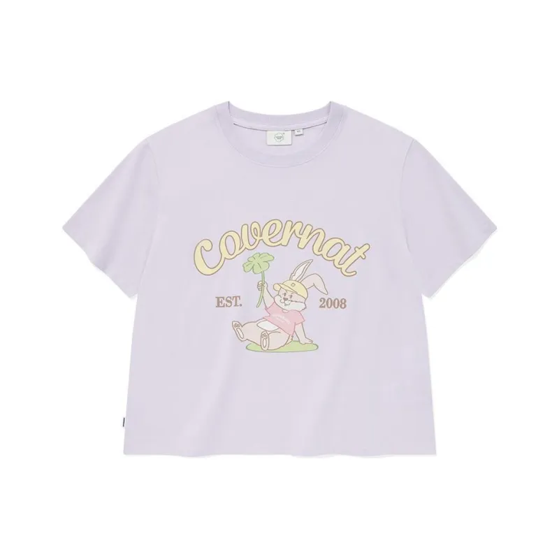 COVERNAT SS24 Regular T Shirt Women's Light Purple-0