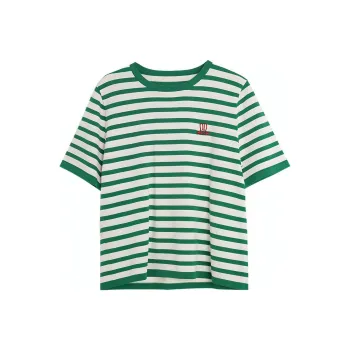 Olrain Knitwear Women's Green Stripes