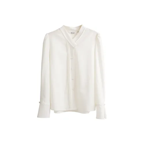 Olrain Chiffon Shirts Women's Ecru