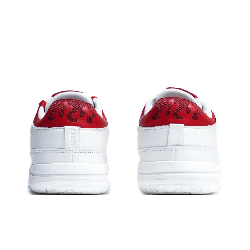 Serious Player Only Low Top Basketball Shoes Unisex White Red-3