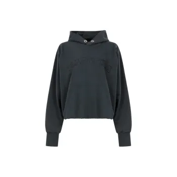 Maison Margiela Logo embroidered Cotton Hoodie