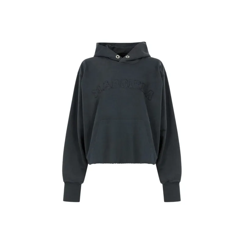 Maison Margiela Logo embroidered Cotton Hoodie-0