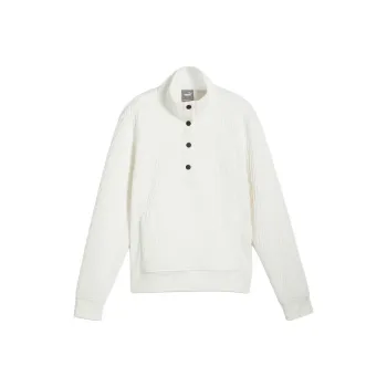 PUMA x Golf Jacquie Snap Pullover Knitwear Women's Warm White