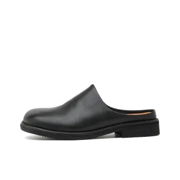 LUOMAIKE Rubber Sole Slip Resistant Closed Toe Slippers Unisex Black