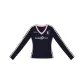 Long-Sleeved Navy Blue