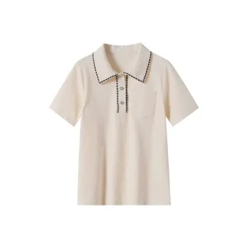 Huagaa T-Shirts Women's Apricot