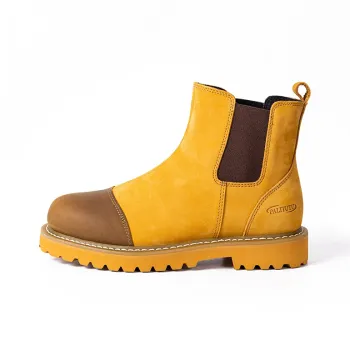 Palitutu Short Chelsea Boots Men's Ginger Yellow