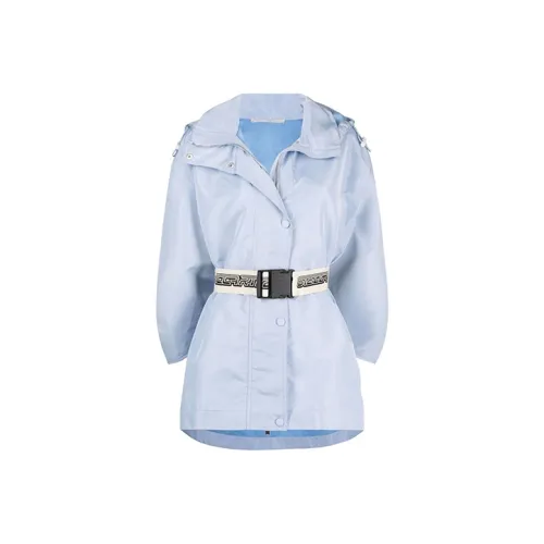 Stella McCartney Drawstring Hooded Belt Jacket