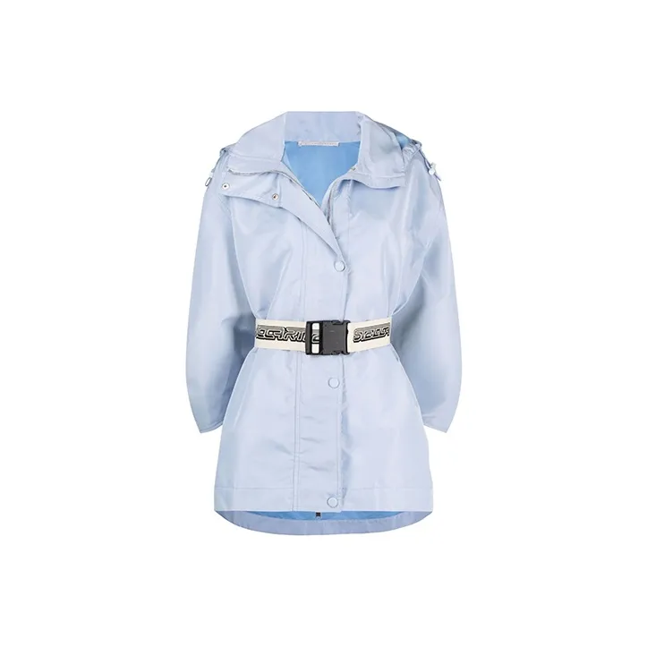 Stella McCartney Drawstring Hooded Belt Jacket-0