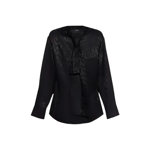VERSACE Embossed Effect Button Up Shirt