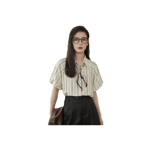 Painting system Shirts Women's Beige