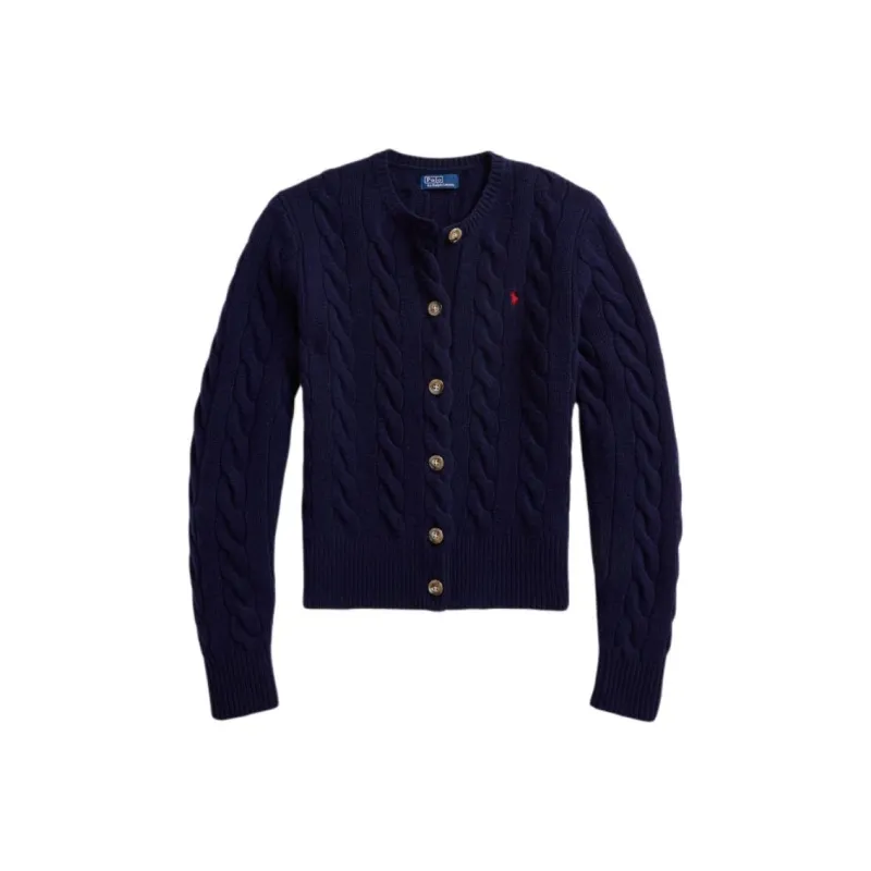 Polo Ralph Lauren Pony Embroidered Cable Knit Cardigan-0